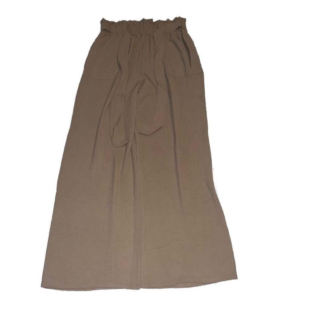 Iwollence Women's Wide Leg High Waisted Paperbag Palazzo Pants with Pockets